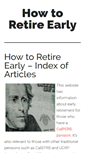 Mobile Screenshot of early-retirement-plan.com