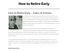 Tablet Screenshot of early-retirement-plan.com